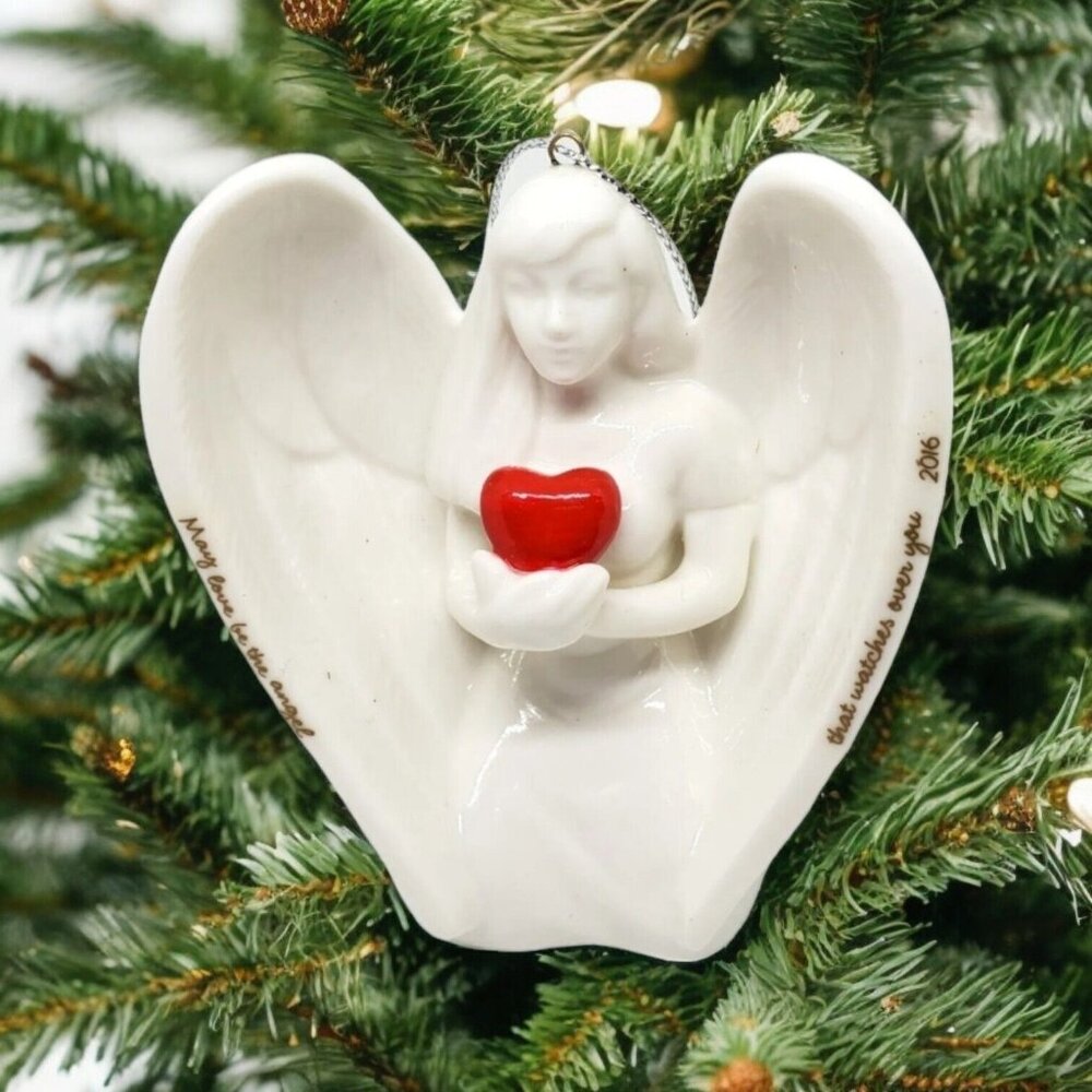 American Greetings 2016 Guardian Angel Bell Ornament Christmas Heart